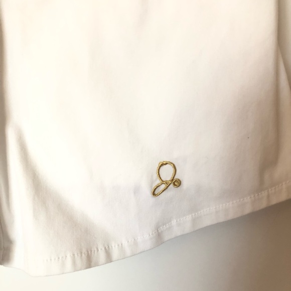 Jaaanuu white with cold accents scrub top - Picture 3 of 4